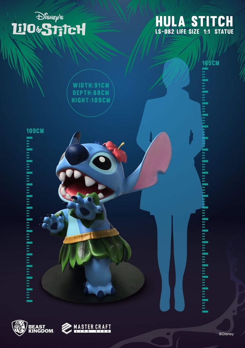 BEAST KINGDOM Disney Lilo & Stitch Hula Stitch 1:1 Scale Life Size
