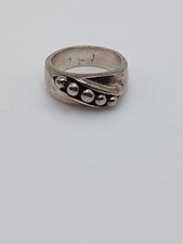 Vtg Mexican Sterling Silver Modernist Ring Taxco Style Sz 6