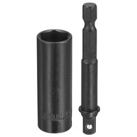 "1/4\" Antrieb 13Mm Tief 6-Punkt Schlagnuss 2\" + 1/4\" Sechskantadapter 2.56\""