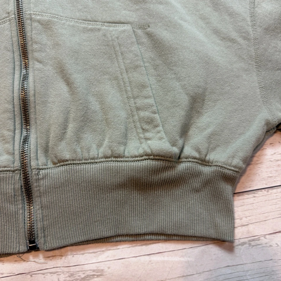 Толстовка с капюшоном укороченная на молнии Aeropostale зеленая женская размер XS - Изображение 4 из 4