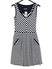 Jigsaw A-Line Midi Dress M in Blue