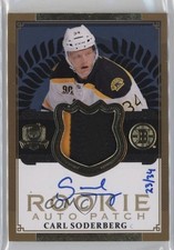 2013 The Cup Rookie Auto Gold Patches/Auto 23/34 Carl Soderberg #148 Patch 05u8