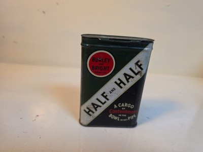 Vintage Burley & Bright Half and Half Tobacco Tin... Used... Empty