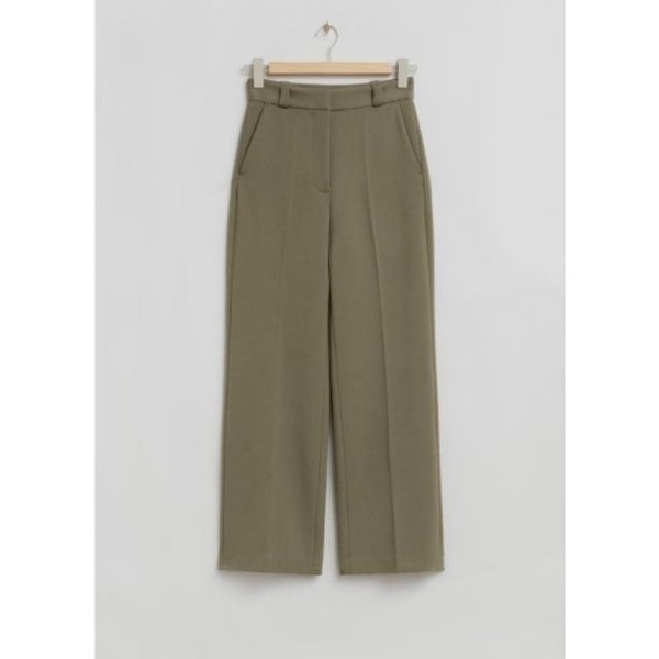 Women & Other Stories Trousers Khaki Viscose XS