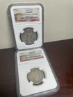 NGC Stack's W 57th St. Collection 1918-D Walking Liberty & 1916-D Barber Quarter