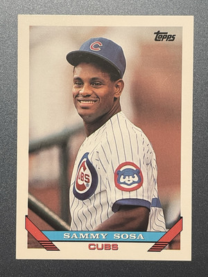 #ad 1993 Topps #156 Sammy Sosa Chicago Cubs $1.29
