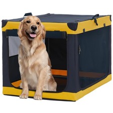 Soft-Sided Dog Crate 40 Inch XL by A4PET, Collapsible Foldable Crate for Larg...