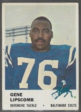 1961 Fleer #38 Gene Lipscomb (VG-VGEX) Baltimore Colts