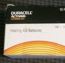 Duracell Activair Hearing Aid Batteries Size 312 Brown Zinc-Air 1.45V 40 Ct NIB