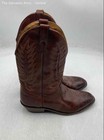 Boulet Mens Brown Leather Pull On Knee High Cowboy Western Boots Size US 12 — photo 2