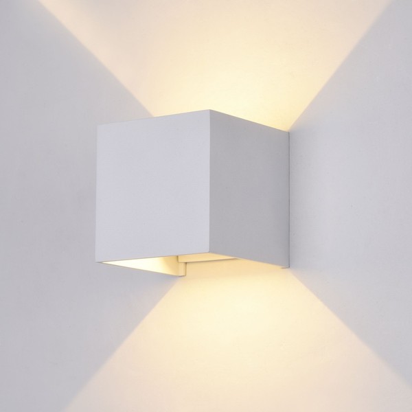 Weiß Moderne Wandleuchte Leuchter AußEnlampe Garten 400LM LED/400LM IP54-image