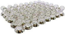Clear Acrylic Magnetic Push Pins, 48 Count, Minimalist Style, Perfect for Office