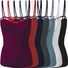 Criss Cross Strappy Seamless Cami Top