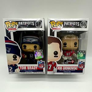 Funko POP! NFL Patriots Vinyl 2-Pack Tom Brady #59 & Gronkowski #56 Exclusive