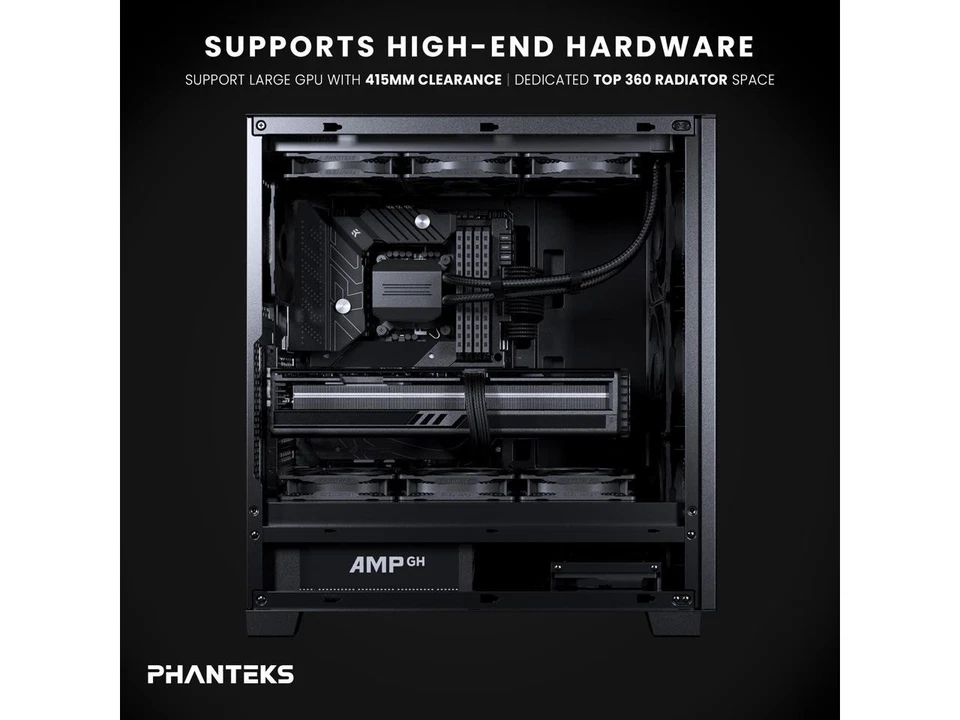 Phanteks PHXT523PSC_BK01 XT Pro Silent Mid-Tower Gaming Chassis Black - Image 3 of 4