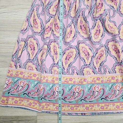 Matilda Jane Girls Pink Paisley Baby Doll Top Size 10 - Picture 5 of 7