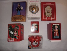 Assortment Christmas Ornaments ~ Lot of 7- New Never Used