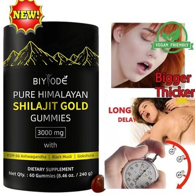 Himalayan Shilajit GOLD Gummies, Bio, extrem wirksam 3000 mg, Fulvosäure@