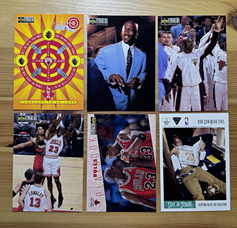 Michael Jordan Lot of 6 Cards
