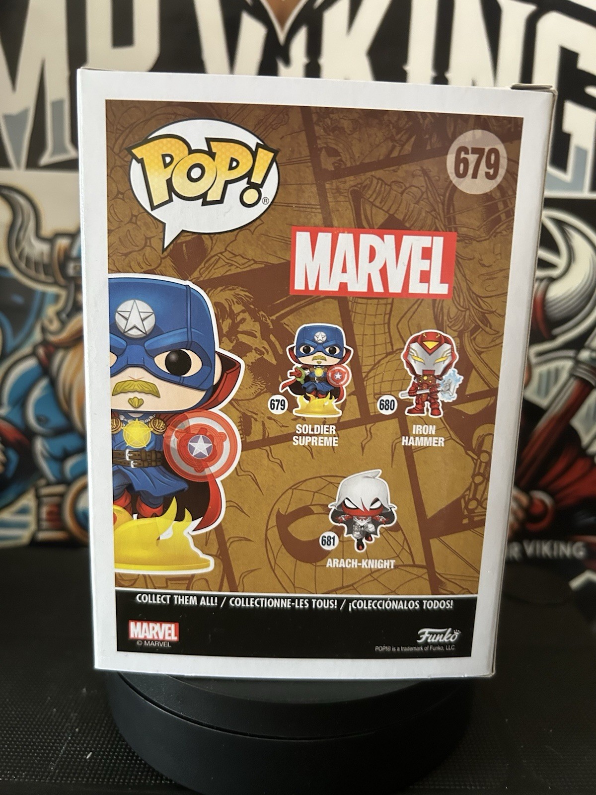 Funko POP #679 Soldier Supreme - Glow - Marvel Infinity Warps image 3