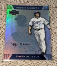 2007 DAVID DEJESUS / REGGIE SANDERS TOPPS CO-SIGNERS BLUE /15 (ROYALS) #79