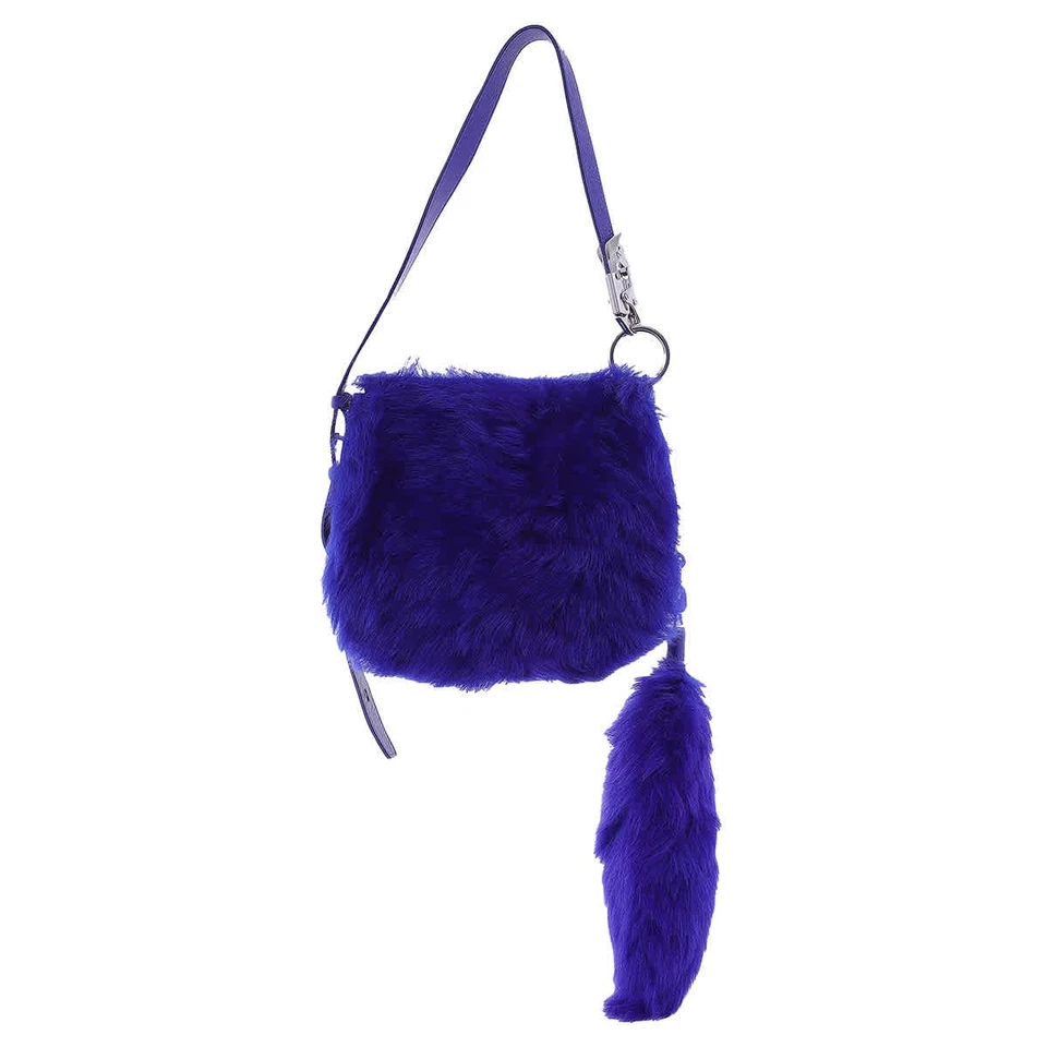 Burberry Small Knight Faux-Fur Shoulder Bag 8075126