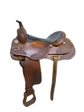 2-1394 16 inch Used Cactus Saddlery Western Cowhorse Saddle