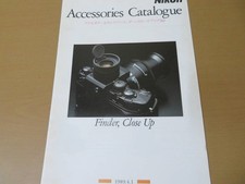 Catalog Nikon Accessories Catalog Finder Close-up Edition 1989 Japan Retro