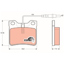 Satz Bremsbeläge Bremsklötze hinten für Mercedes V-Klasse 638/2 Vito | 725007