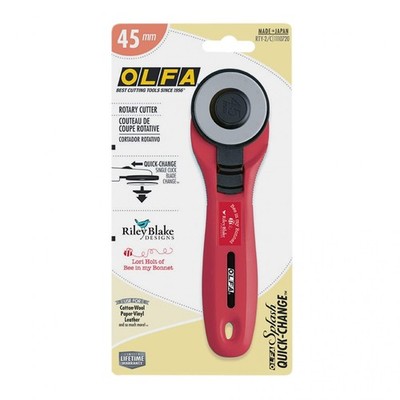 Lori Holt (RTY-2C-RED) The Olfa Quick-Change 45mm Rotary Cutter ft. Lori Holt of