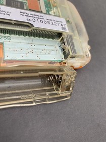 WonderSwan Color console WSC-001 crystal Orange handheld System Tested