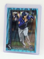 2025 Topps Chrome Update Series - Rhylan Thomas Aqua Wave Refractor /199 (RC)