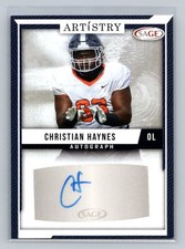 2024 SAGE Artistry Christian Haynes Dark Blue Autographs Auto #ART-CH