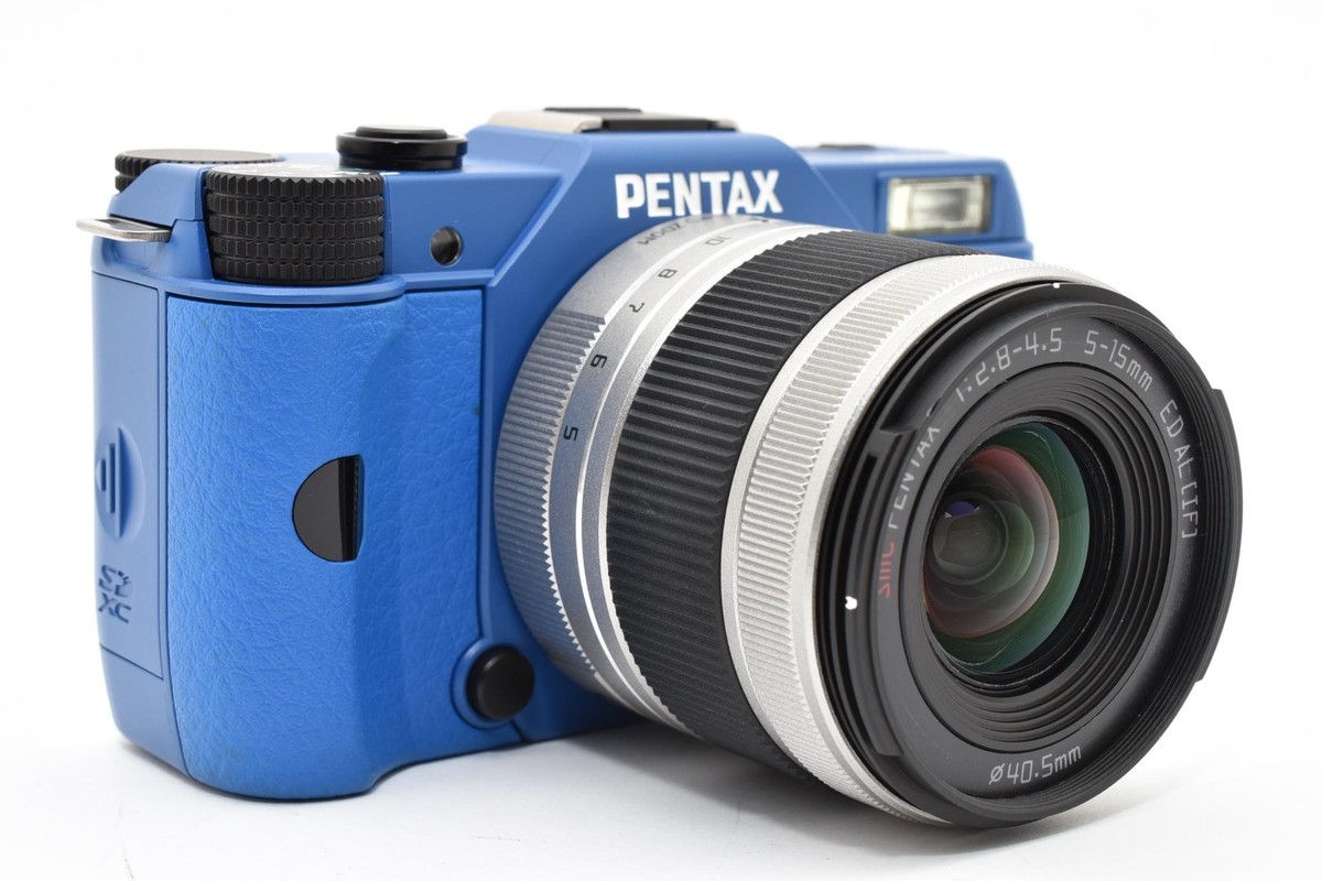 Only 207 Shots!] PENTAX Q10 Blue/Blue Rare Color Digital Camera w