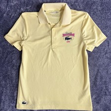 Lacoste Sport Miami Open 2025 Men  s S Yellow Tennis Performance Polo Ultra Dry
