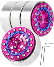 for 1/24 1/18 SCX24 FCX24 TRX4M RC Crawler Car,1.3" RC Tires Wheel Rim,Alumin...