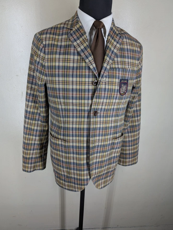 Blazer Rugby Ralph Lauren Vintage 100% Algodón-Sin Pantalones-Pequeño-Para Ajustar Talla 36 R EE. UU. Foto 2 de 4