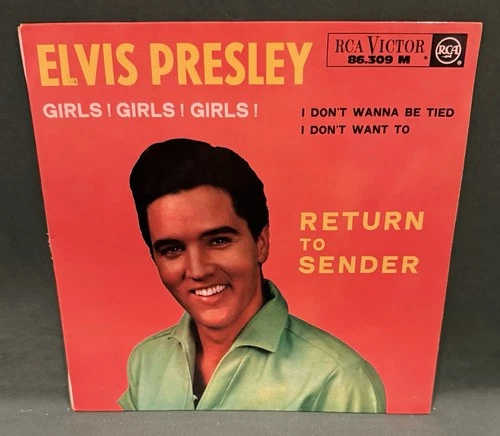 Elvis Presley RCA 86.309 M Girls Girls Girls EP French 4/63 Exc