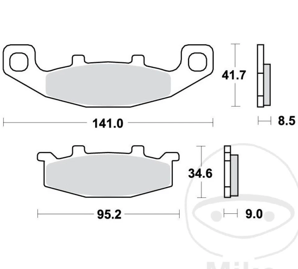 Plaquettes de Frein Avant pour Kawasaki Il GPZ Kle Zl Kl GPX ZX-10 ZZR Suzuki - Photo 2/4