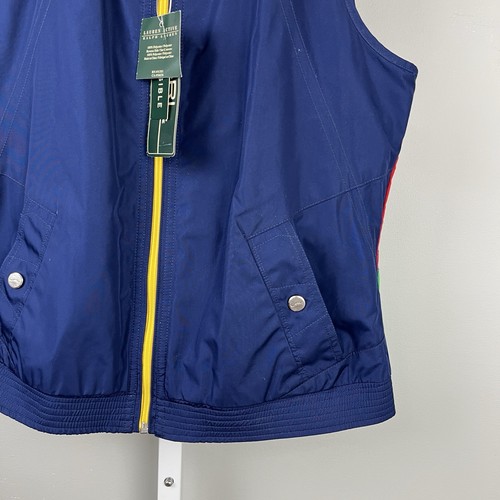 Lauren Ralph Lauren Active Reversible Vest Jacket Womens Medium Nautical NWT NOS - Picture 5 of 8