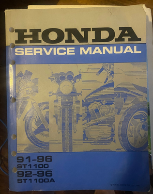 #ad HONDA 91 96 ST1100 92 96 ST 1100A SERVICE MANUAL 61MY305 $48.95