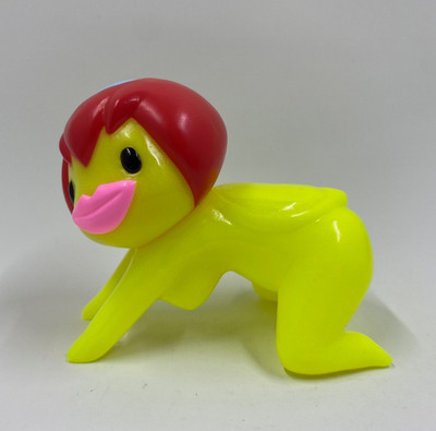 Sunguts Factory Suiko Sofubi Soft Vinyl Figure - Yellow Body/Red Hair GID