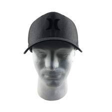 NIKE DRI-FIT HURLEY GRAY FLEXFIT FITTED HAT LARGE-XLARGE