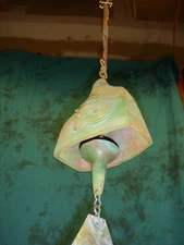 Paolo Soleri 23" Bronze Wind Bell - Uniquely Shaped 5" Bell Deep Rich Tone NEW