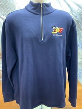 Walt Disney World Mickey 07 1/4 Zip Fleece Pullover New Mens L New NWT
