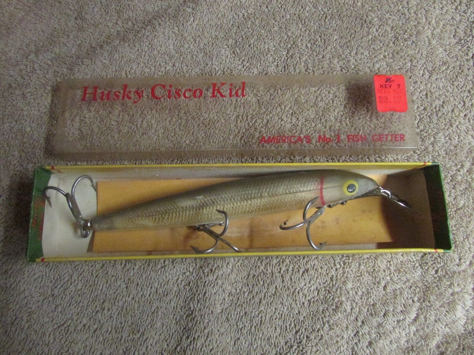 Vintage Husky Cisco Kid Fishing Lure - #625 - 7 Long - New Old Stock (G 19)