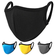 1PC Summer Face Cover Breathable Mask Reusable Washable For Men Women Mask US