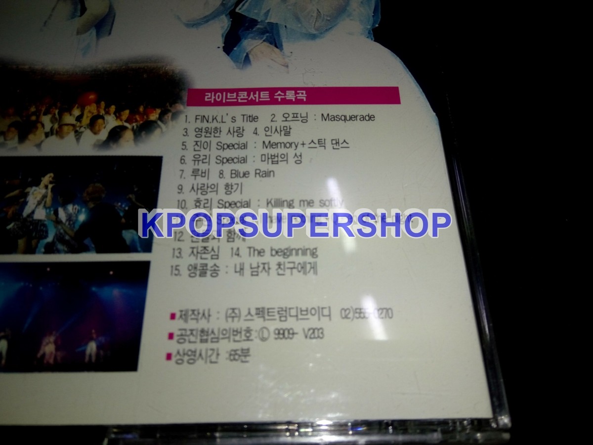 Fin.K.L 1999 First Live Concert VCD Great Condition Rare OOP Lee