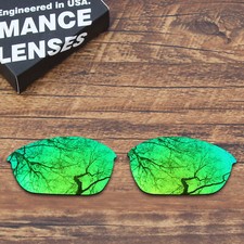 Polarized Replacement Lenses for-Oakley Half Jacket 2.0 OO9144 - Green Mirrored