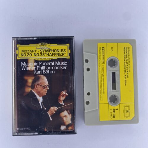Mozart Symphonies No.29 No.35 Haffner Wiener Philharmoniker MC Musicassetta Tape - Foto 1 di 5